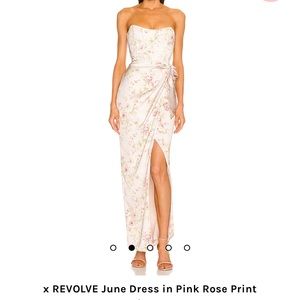 V. Chapman June Dress in Pink Rose Print